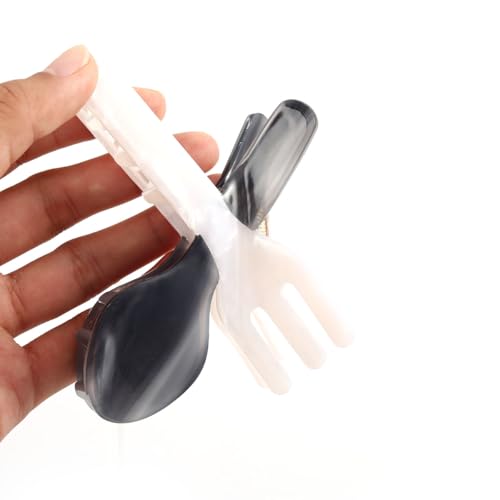 Knife and Fork Acetate Hair Claw, Personalized Hair Clip for Women Gift, Black and Translucent