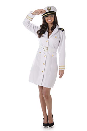 Karnival 81059 Navy Officer Kostüm Mädchen, Frauen, weiß, Small Karnival 81059 Navy Officer Kostüm Mädchen, Frauen, weiß, Small