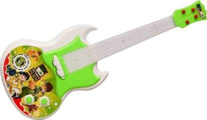 Hk Toys Musicale Mini Guitar Instrument with Sound & 3D Lighting Learning Toy for Kids (Multi Color)