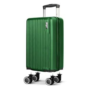 LUGG 40cm Vacay Suitcase, ABS Hard Shell Cabin Luggage with Aluminium Trolley Handle, 360° Spinner Wheels, Water-Resistant & Durable, Ryanair Underseat Compatible Travel Bag (40x30x20cm)