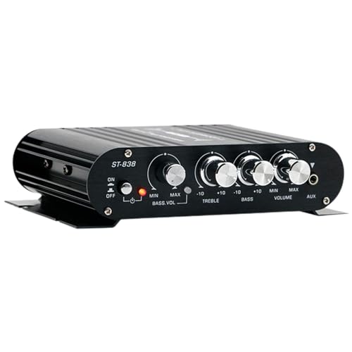 Vllold amplificateur audio pour voiture, amplificateur de haut-parleur de voiture | amplificateur audio réglable pour voiture et maison | Electronique automobile pour caissons de basse,