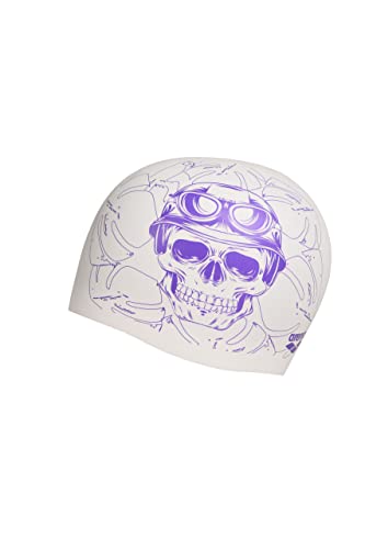 Arena Reversible Swim Cap Unisex Swim Cap For Women And Men, Prints And Solid Colors, Crazy Fantasy Skull #TOP21