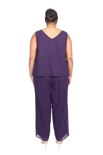 Image of Le Bos Womens Le Bos 3 Piece Classic Fit Elegant Social Pant Set