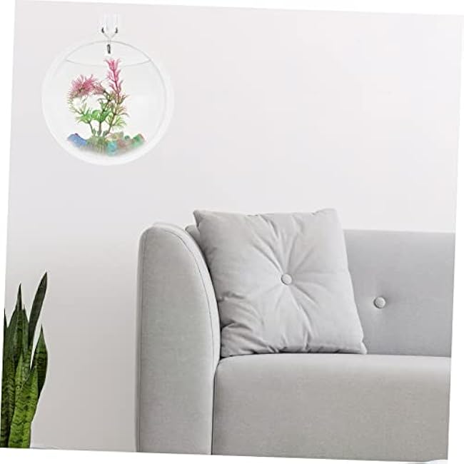 Wall-Mounted Acrylic Fish Tank and Decorative Vase Creative Hydroponic Planter for Flowers and Air Plants Decoration for Weddings Parties and Events
