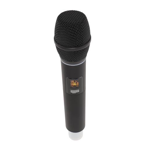Professional Rechargeable Dynamic Cordless Microphone with Lights for Home Stage Performance
