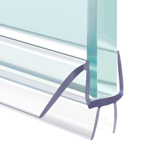 El Mejor Listado de Secciones y partes de marcos al mejor precio. 46 5 sellos inferiores de puerta de ducha sin marco para vidrio de 3/8 pulgadas, 5 x 15.75 pulgadas, tira de sello de puerta de vidrio sin marco, kit de instalación de ducha...