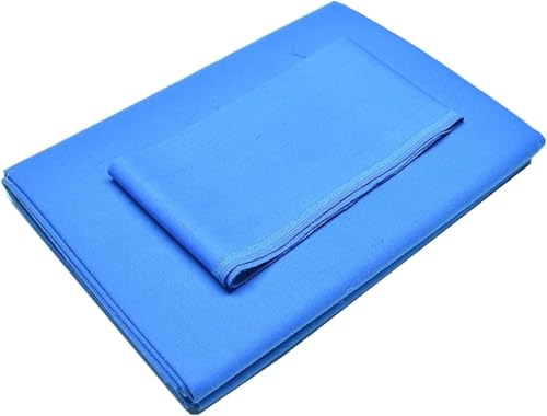 Nappe de billard prédécoupée bleue tapis de jeu ajustable pour table de bar