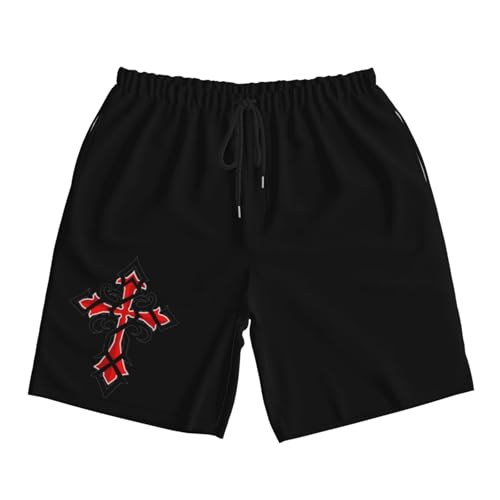 Knights Templar Men's Quick-Dry Board Shorts 7