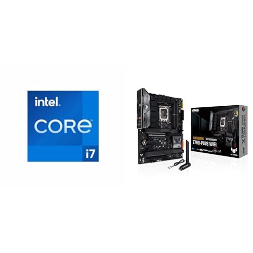 Intel Core i7-14700KF 20-Core Gaming Desktop Processor (8P+12E) + ASUS TUF Gaming Z790-Plus WiFi LGA 1700 ATX Motherboard Bundle