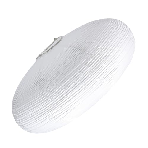 DOITOOL Japanischer Papierlampenschirm Weiß Baumwollpapier Einfacher Lampenschirm Hängelampe Dekorativer Lampenschirm für Wohnzimmer Schlafzimmer Wohnzimmerbeleuchtung