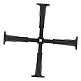 Outanaya 4 Pcs Adjustable Furniture Bed Legs Metal Support Leg Bed Frame Center Support Legs Support Base Bed Frame for Adjustable Base Bed Frame Replacement Legs Heavy Support Plate