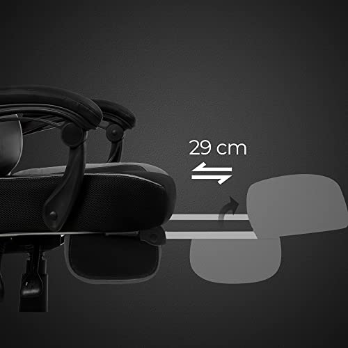 SONGMICS Racing Chair with Footrest - Image 7