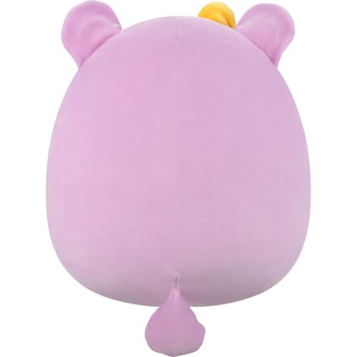 Image of Squishmallows Original 12in Faine the Pink Bear with Bow Holding Coffee - Official Jazwares Plush (Medium-Sized)