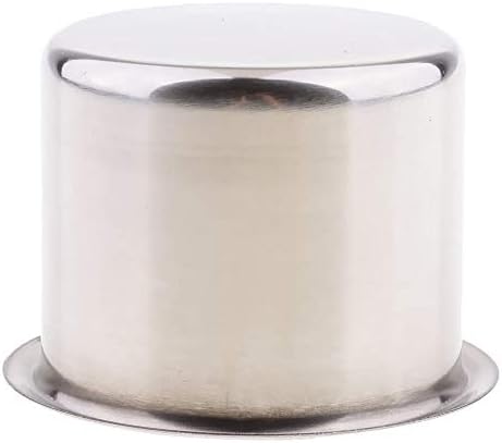 POFET 4pcs Universal Marine Boat Cup Holder, 68x55mm Stainless Steel Drop In Drink Cup Holder for Poker Table, Couch