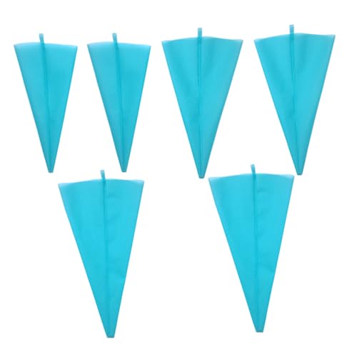 ABOOFAN 6PCS Reusable Silicone Piping Bags Icing Bags for Cake Decorating Cupcake Pastry Supplies for Cream Frosting Fillings