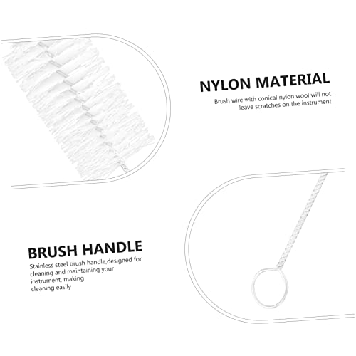 Supvox 1 Set Musical Instrument Cleaning Brush Cornet Clean Brush Trumpet Cleaning Supplies Cornet Brush Flute Accessories Cleaning Accessories Nylon Trumpet Cleaner Cornet Cleaning Brush #TOP1