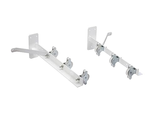 Sauvic Tendedero con Poleas, Acero con Recubrimiento Plástico Ant...