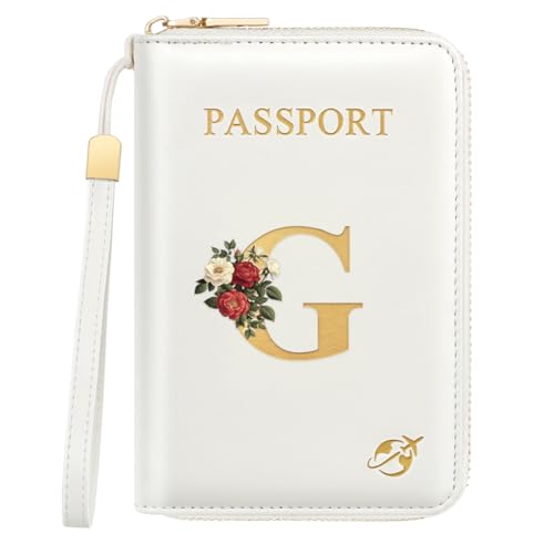 Simikol Passport Holder for Travel Personalized Wallet with Wristlet Women