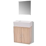 muebles lavabo para espacios pequeños El armario de lavabo proporciona amplio espacio para guardar sus artículos de tocador, productos de belleza y otros tipos de artículos más pequeños