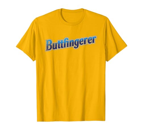 Buttfingerer Inappropriate Offensive Adult Dark Humor Funny T-Shirt, Men, Golden Yellow, Small