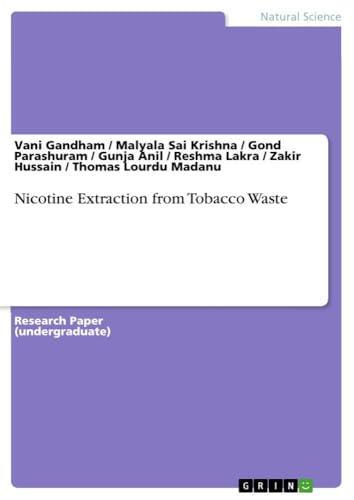 Nicotine Extraction from Tobacco Waste