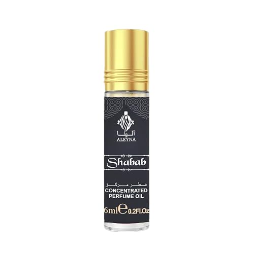 Image of ALEYNA SHABAB Attar Roll-On Perfume, 6ml, White Citrus Floral Fruity Musk Amber Woody Fragrance, Non-Alcoholic, For Men & Women