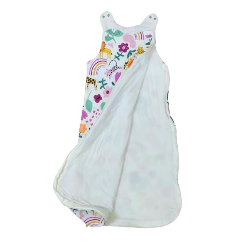 Image of Pure Cotton Baby Sleeping Sack Bag, Baby Sleeping Pod, Inverted Zipper, Snap Buttons, Inner Padding Filling