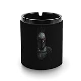 スターウォーズ 灰皿 革製灰皿 丸い円筒形 アッシュトレイ 卓上 大容量 屋外 おしゃれ ステンレス おしゃれ 大容量 屋外 室内 防臭 車用 ブラック 洗いやすい インテリア コンパクト