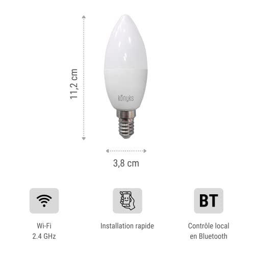 Ampoules connectées Antalya Easy E14 LED WiFi Bluetooth Alexa Google - 8