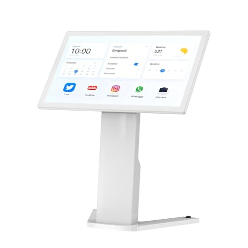 Image of 43 Inch Touch Screen Self Service Kiosk, Floor Standing Digital Signage Display, FHD Android Interactive Information Kiosk for Retail Stores, Restaurants, Shopping Mall Wayfinding, Advertising