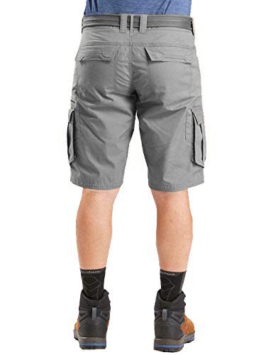 Image of ROL Reoutlook Men's 100% Solid Cotton Cargo Shorts /Bermuda with Multi-Pockets and Waist Belt
