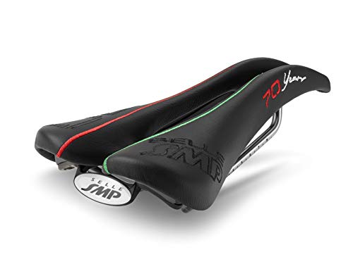 Cicli Bonin Unisex's SMP 4Bike Stratos 70 Years Saddles, Black, One Size