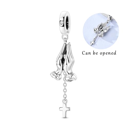 Image of 925 Sterling Silver Charms,Hypoallergenic Beads,Compatible with Pandora Bracelets and Necklaces,Women Holiday Gift Pendants