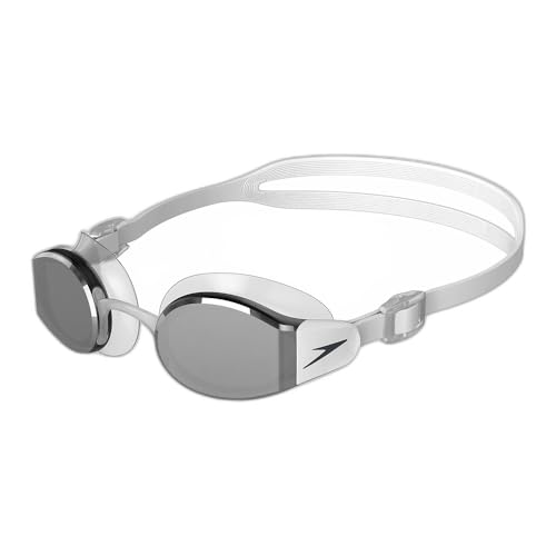Image of Speedo Unisex Adult Mariner Pro Mirror-Lens Swim Goggles - Black & Orange