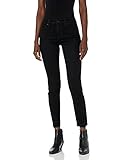 True Religion Women's Collette Mid Rise Slim Straight Fit Jean, Black Rinse, 33