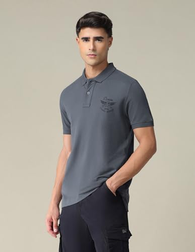 Image of U.S. Polo ASSN. Printed Polo T Shirts for Men - 100% Cotton, Half Sleeves Mens Tshirt