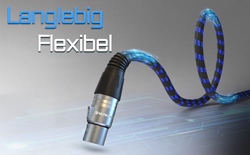 Cable de Altavoz Ultra HDTV XLR - Audio HiFi de 5 m - Conector a Toma XLR - Metálico Con Mecanismo de Encaje a Presión y Funda de Nailon Con Protección Contra Dobleces - imagen 8