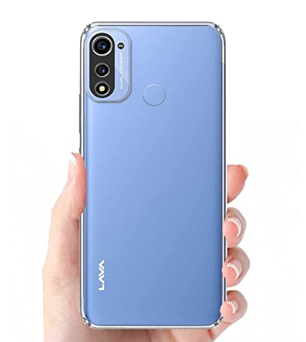 Image of Transparent Soft Silicone TPU Flexible Back Cover Compatible with Lava X3 and Screen Guard
