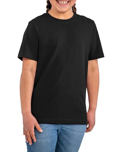 HRM Kid‘s Luxury Roundneck Tee - Fair Trade T-Shirt Jungs & Mädchen mit Rundhalsausschnitt, 160 g/m² - Aus 100% Bio-Baumwolle