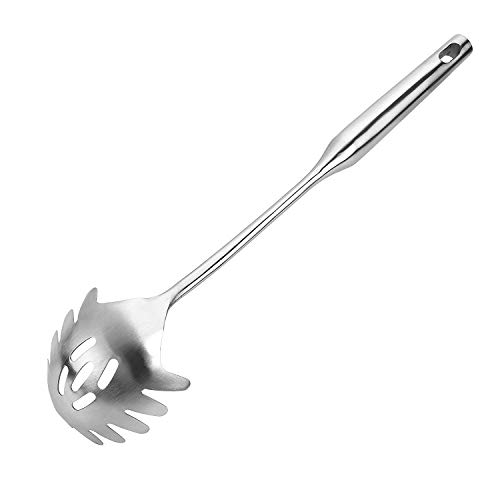 Fly Joys 304 Stainless Steel Spaghetti Pasta Fork - Noodle Serving Spoon Perfectly