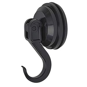 Cartrend Caravan 10218 Zuignaphaken 6 kg voor camping, caravan, camper, zuighaak, zwart, set van 2