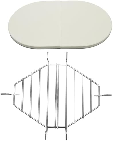 Ceramic Heat Reflector Plates and Roaster Drip Pan Racks, Heat De...