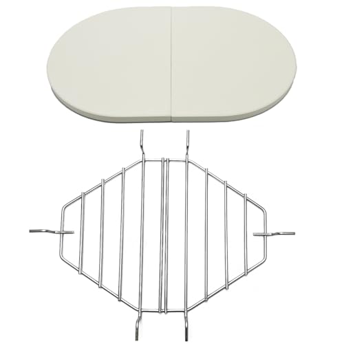 Tlhshuyu Ceramic Heat Reflector Plates and Roaster Drip Pan