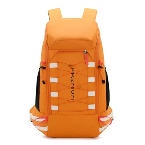 PREMIUM Mochila de Ataque 40L, Laranja, para Trekking, Camping e Trilhas, com Compartimentos Organizadores e Costuras Reforçadas