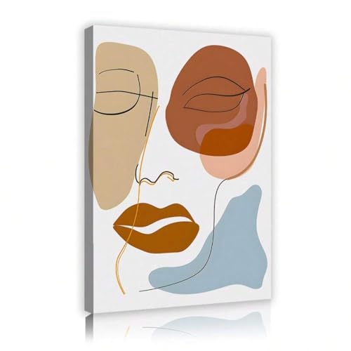 Toile murale abstraite pour habiller un grand mur vide de salon contemporain