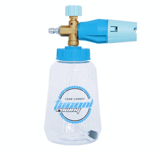Tucool Racing Cañón de espuma ajustable de 1/4 pulgadas, lanza de espuma de nieve para Karcher K2/K3/K4/K5/K6/K7, pulverizador de espuma de lavado de coche para Karcher K1700 K1800 K1900