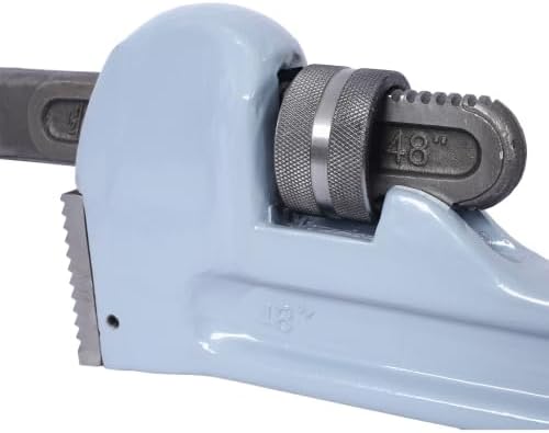 48-Inch Aluminum Straight Pipe Wrench, Heavy Duty, Easy to Carry, Hangable Design, Perfect for Water Pipes and Automotive Repairs