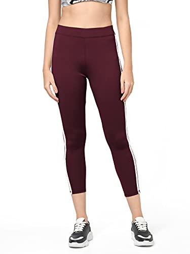 Image of SHARK TRIBE Yoga Gym Workout and Sports Side Striped Tights for Women