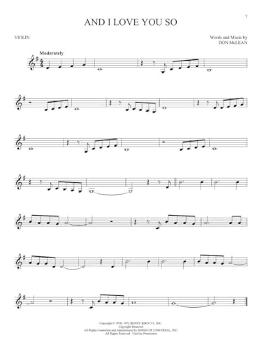 101 Most Beautiful Songs for Violin Sheet Music Songbook | Instrumental Folio for All Levels | Includes What a Wonderful World, Your Song, City of Stars, and More - Image 8
