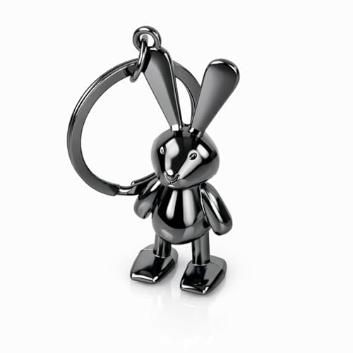 Image of Storite Bunny Keychain for Women & Girls, Cute Rabbit Bag Charm with Heart Pendant, Braided Strap & Bell, Fashion Key Ring for Handbags, Backpacks & Car Keys